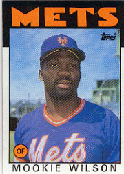 1986 Topps Baseball Cards      315     Mookie Wilson